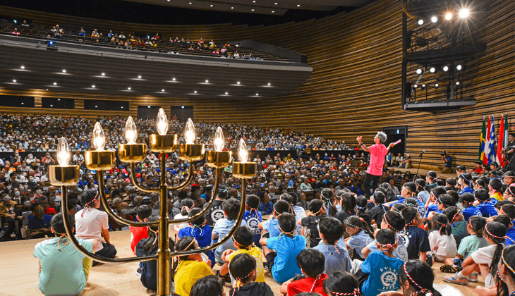 熊本城ホール4Fメインホールで大合唱