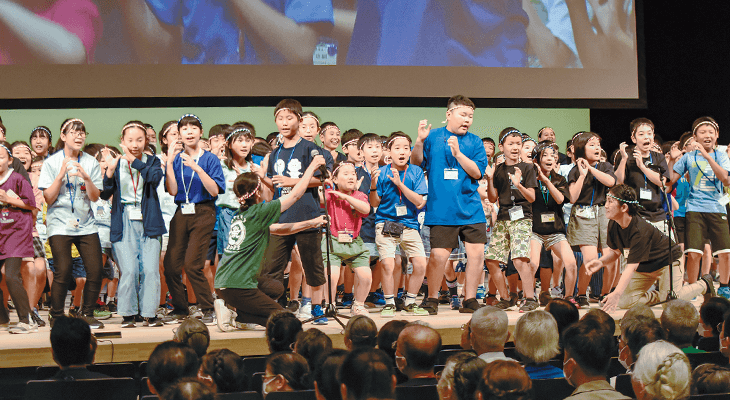 小学生による群読『熊本聖会 祭りだ わっしょい』